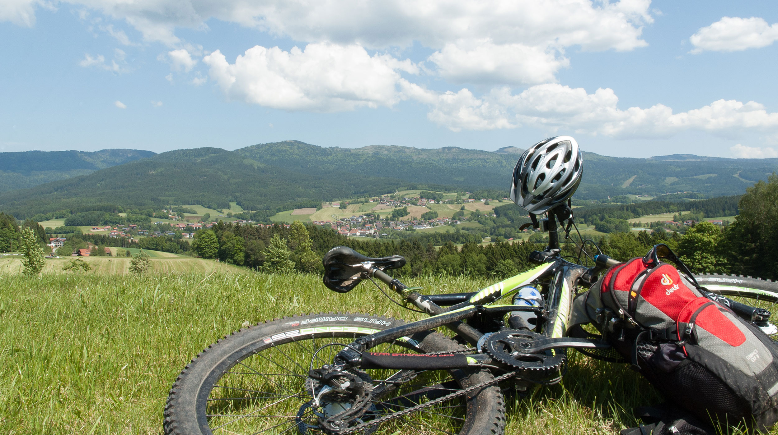 Radfahren in herrlicher Natur